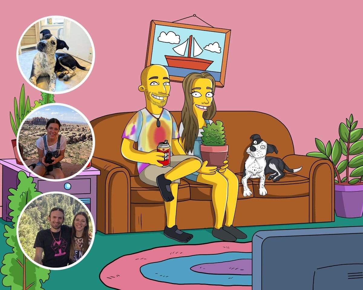 Custom Simpsons Portrait