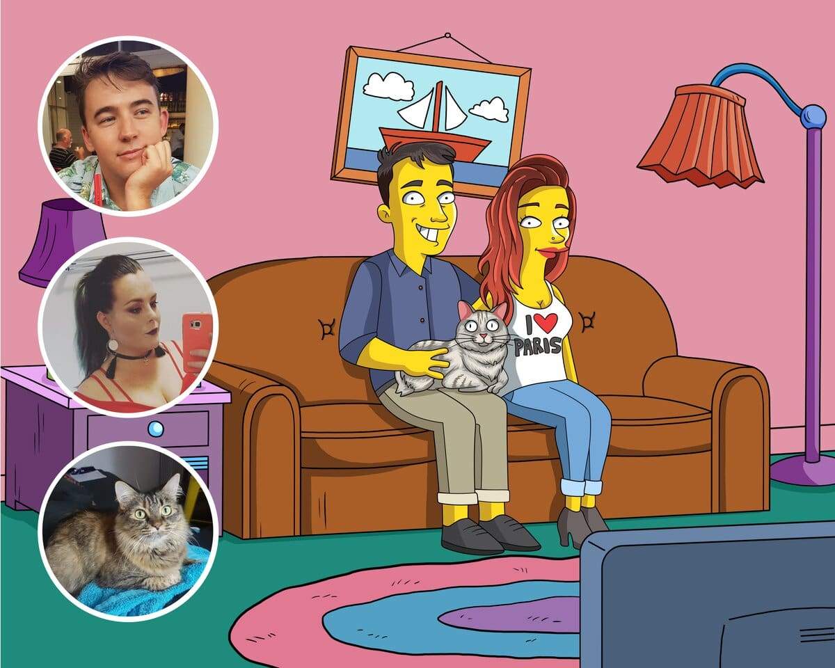Custom Simpsons Portrait