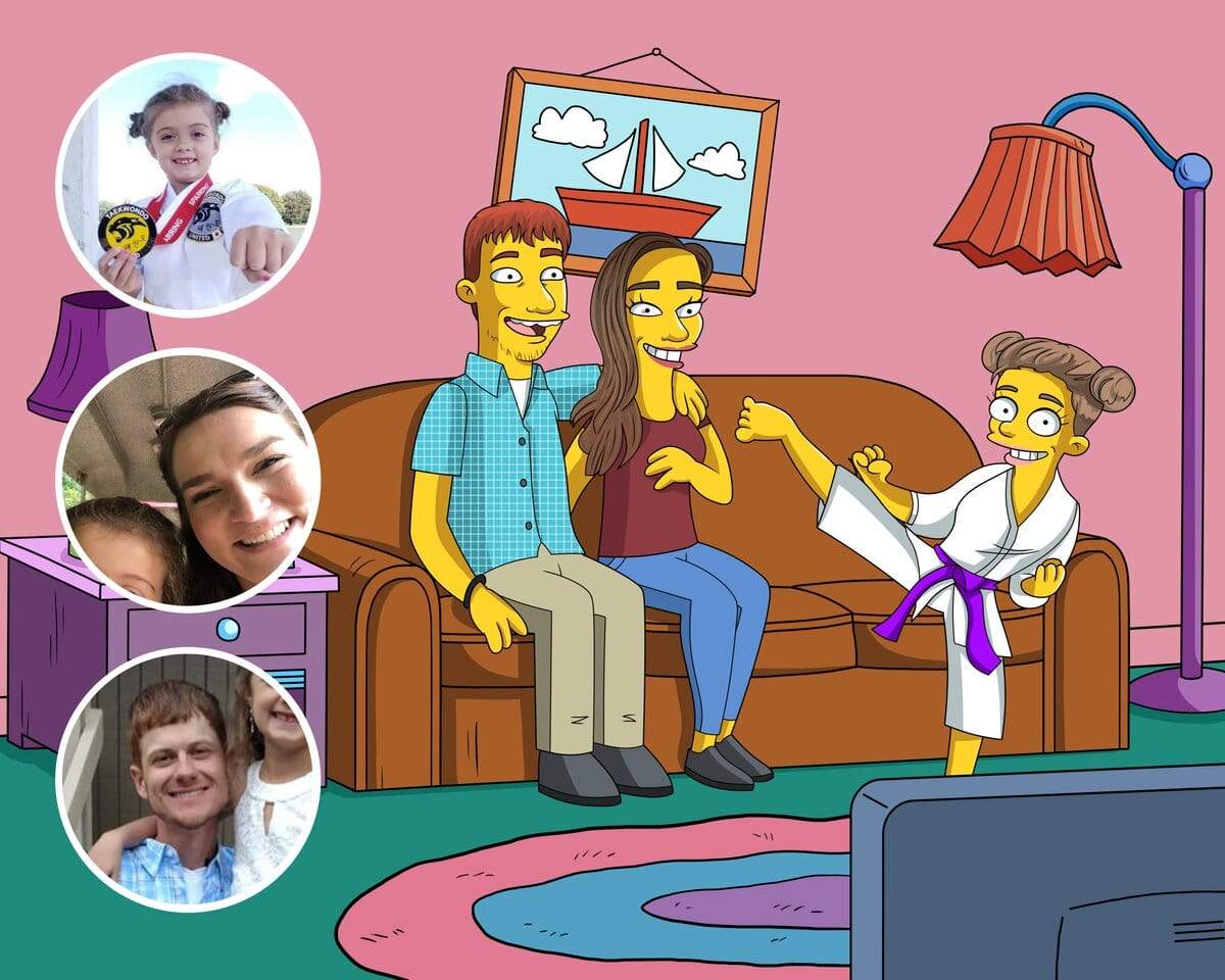 Custom Simpsons Portrait